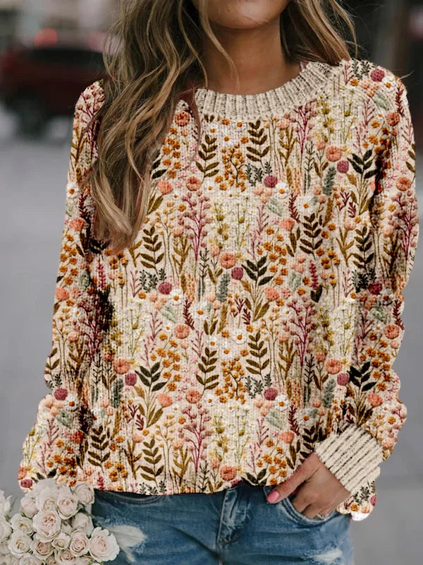 Mel™ - Flowered Sweater