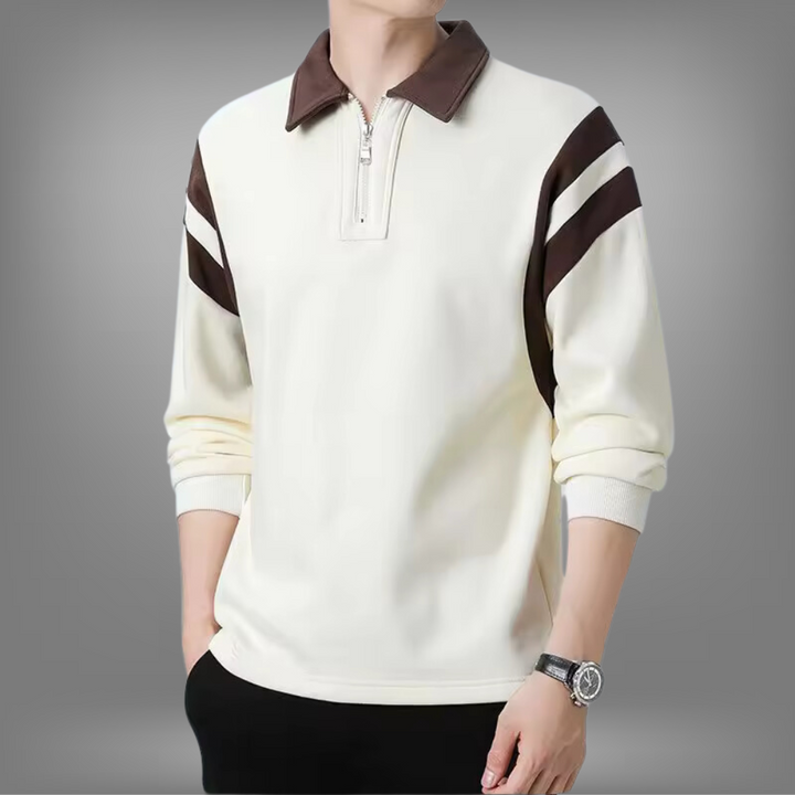 ClubStripe Polo Sweatshirt