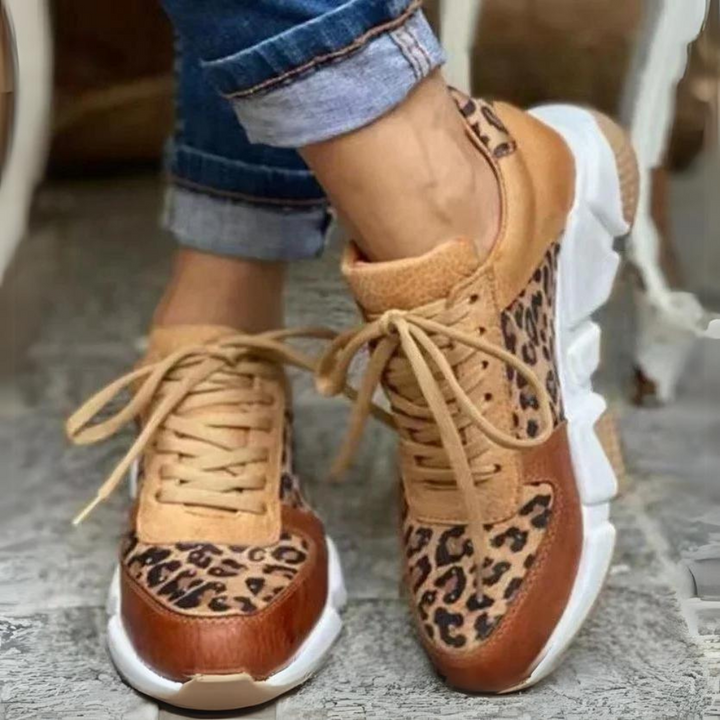 Leah™ - Leopard Print Sneakers