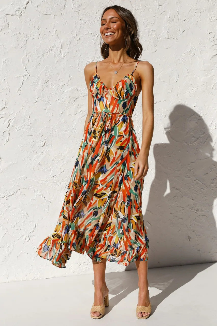 Danica™ | Colorful Midi Dress