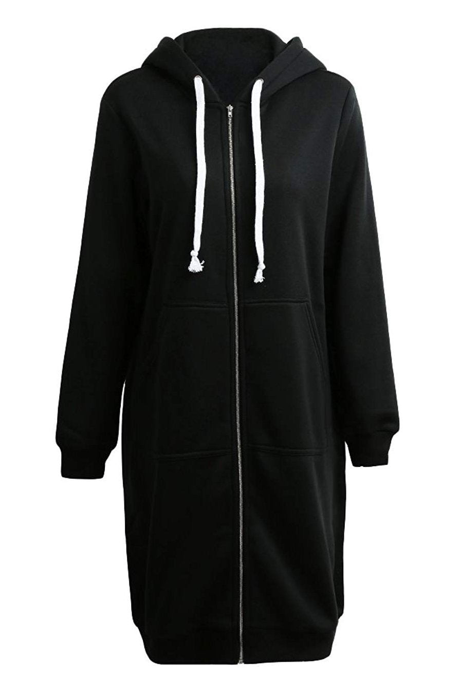 Feliny™ - Oversized Long Zip Sweatshirt Hoodie