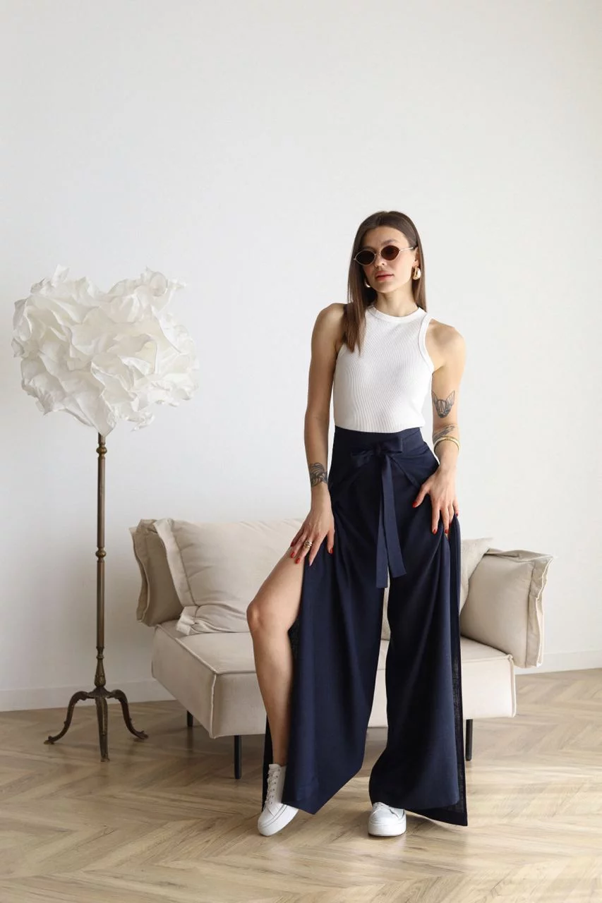 Zelena™- Wide Linen Pants