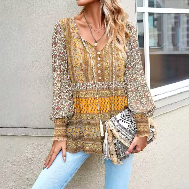 Thessa™ - Women's Fashion Bohemian Long Sleeved Blouse