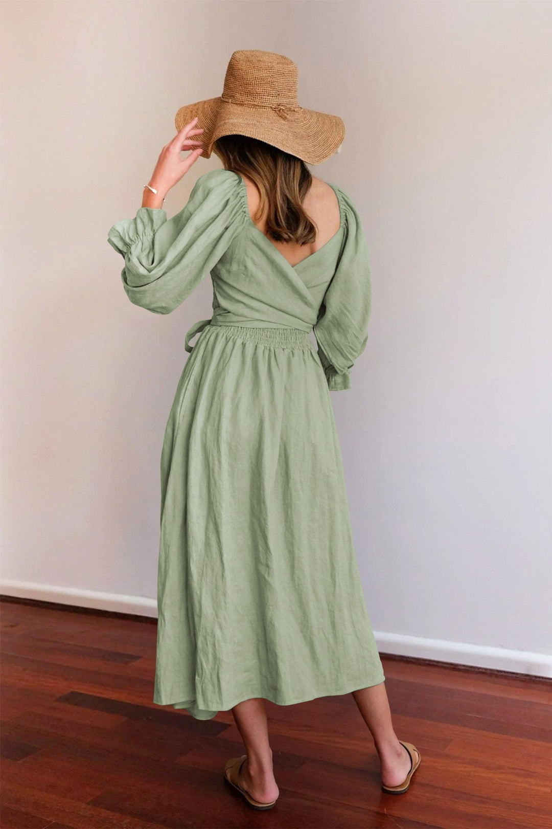 Bettina™ - Elegant Lantern Sleeve Dress