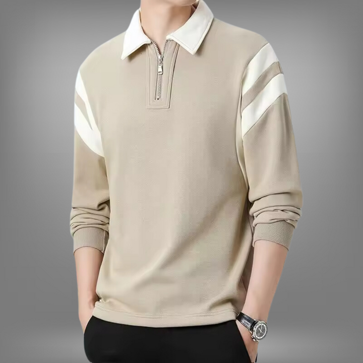 ClubStripe Polo Sweatshirt