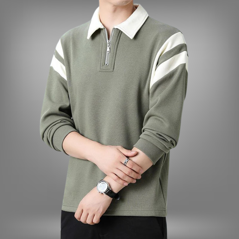 ClubStripe Polo Sweatshirt