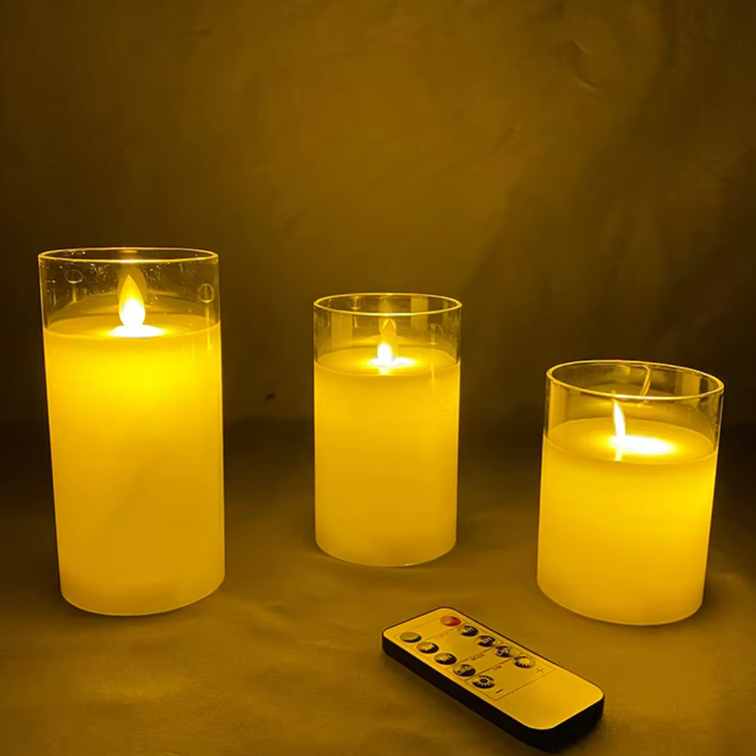 LED Candle Home Decoration Set with Timer & Remote