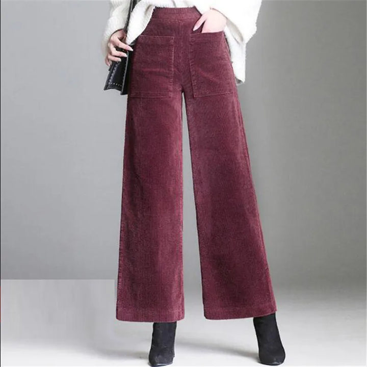 High-Rise Retro Corduroy Pants