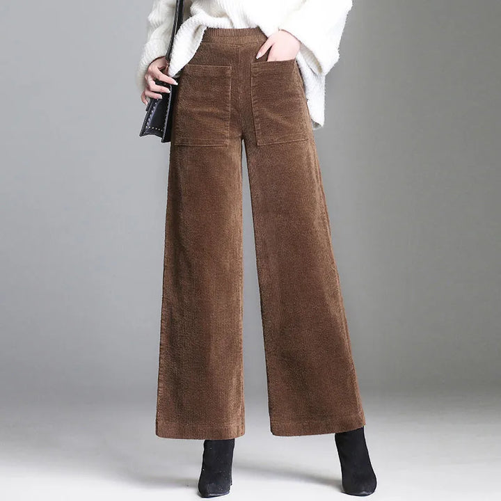 High-Rise Retro Corduroy Pants