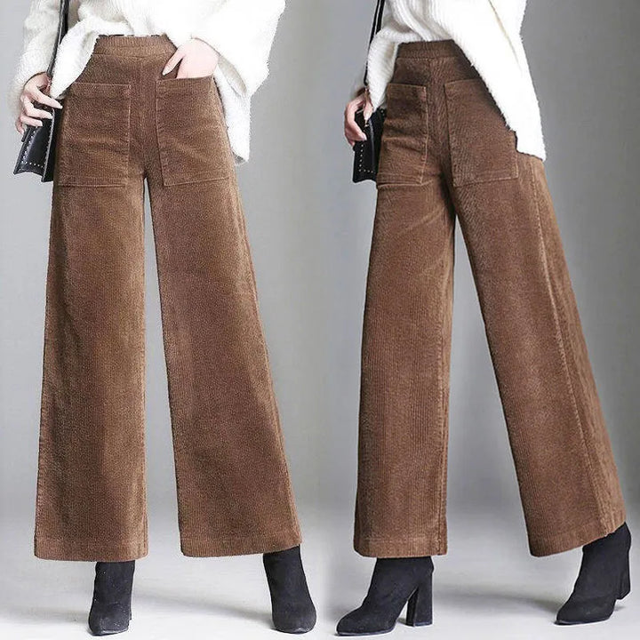 High-Rise Retro Corduroy Pants