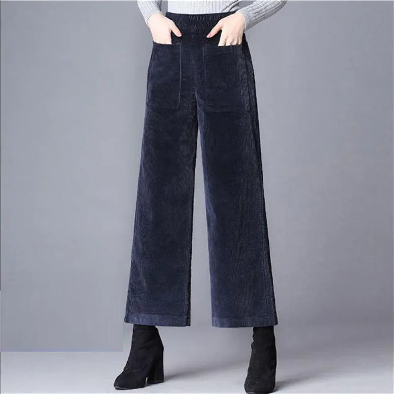 High-Rise Retro Corduroy Pants