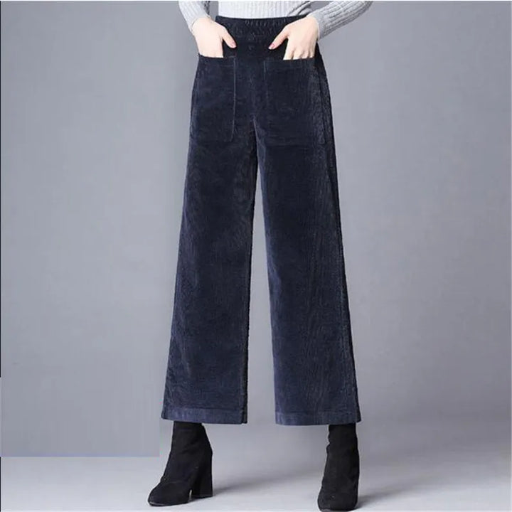 High-Rise Retro Corduroy Pants