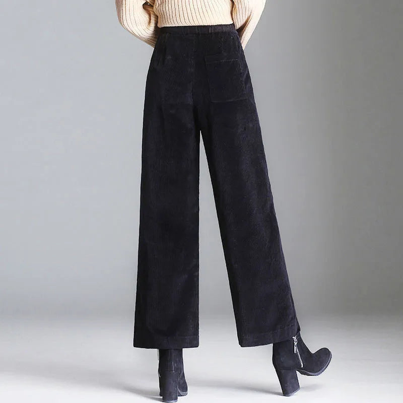 High-Rise Retro Corduroy Pants