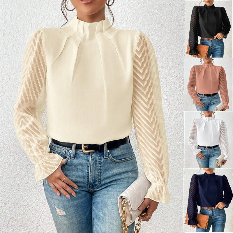 Shana™ - Elegant Ruffled Long Sleeve Top