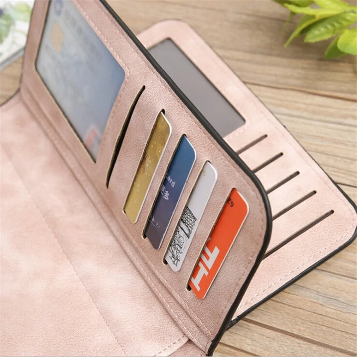 Ferly™ - Stylish Matte Multi-Functional Folding Wallet for Women