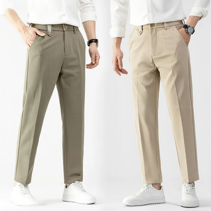 Thick Knit-Lined Formal Corduroy Pants