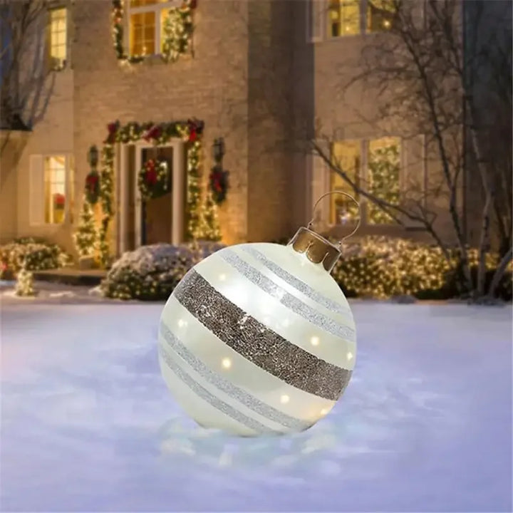 FestiveGlow Giant Outdoor Inflatable Christmas Ball