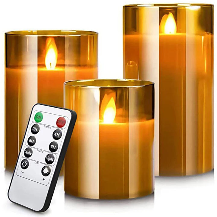 LED Candle Home Decoration Set with Timer & Remote