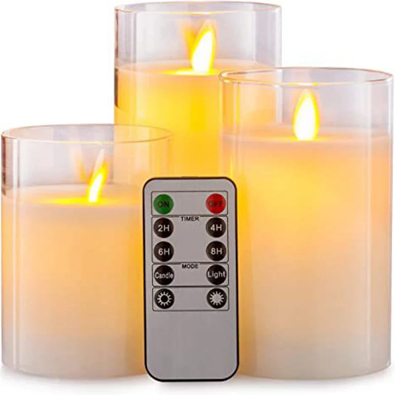 LED Candle Home Decoration Set with Timer & Remote