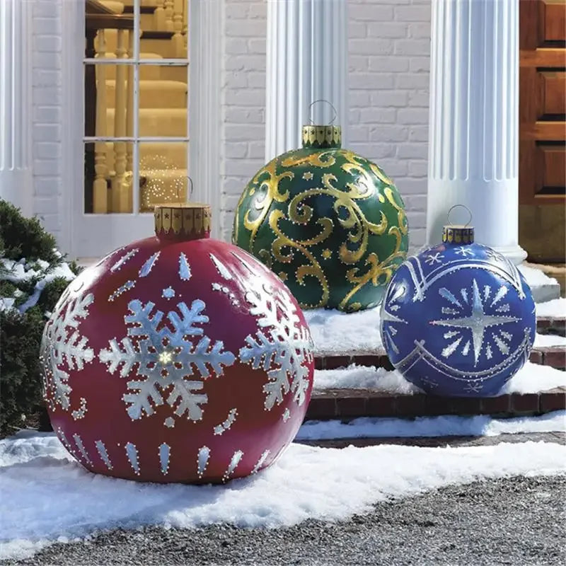 FestiveGlow Giant Outdoor Inflatable Christmas Ball