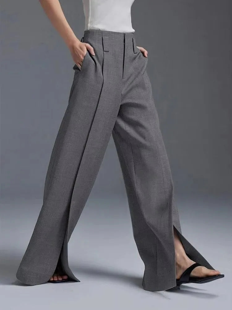 Sienna High-Waist Split Trousers