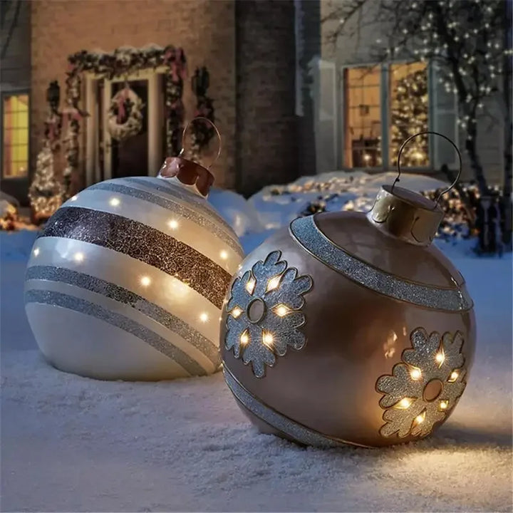 FestiveGlow Giant Outdoor Inflatable Christmas Ball