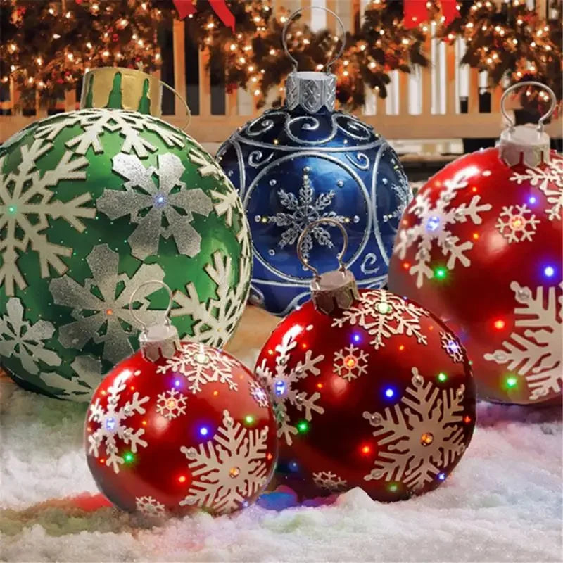 FestiveGlow Giant Outdoor Inflatable Christmas Ball