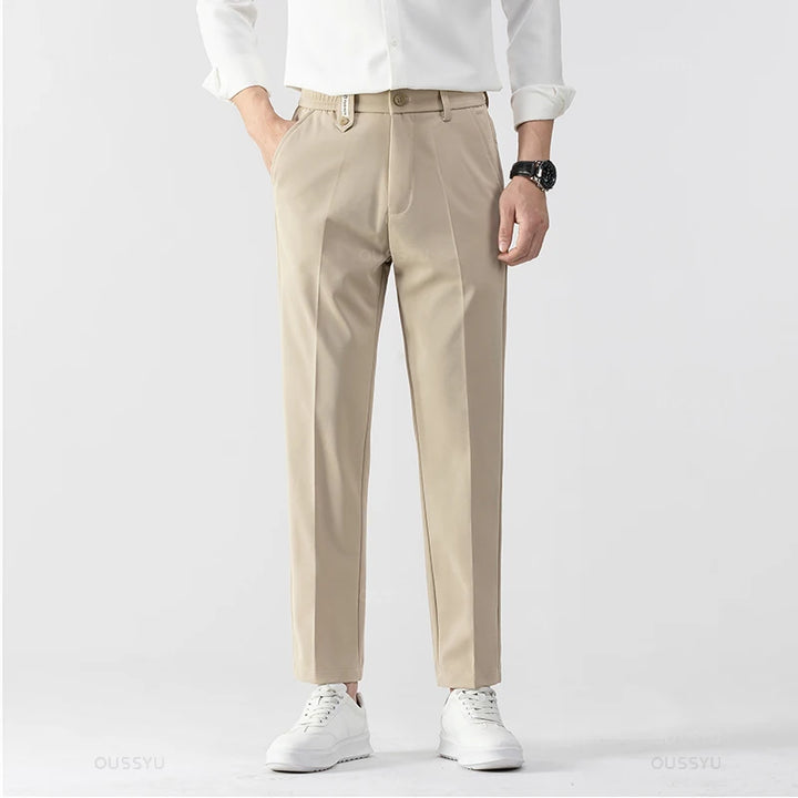 Thick Knit-Lined Formal Corduroy Pants