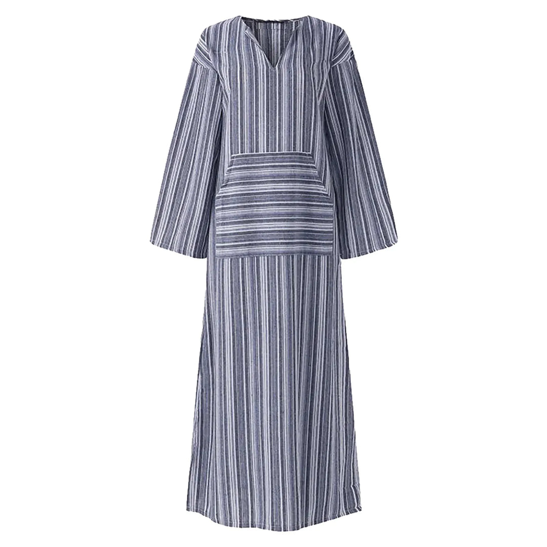 Tamara™ - Women's Cotton Linen Loose Long Sleeve Dress