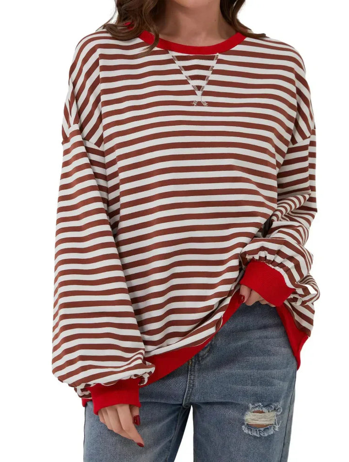 Olivia™ - Oversized Striped Jumper