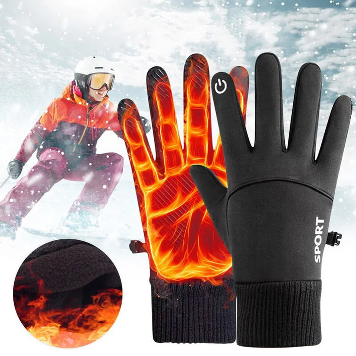 Warm Waterproof Fleece Gloves for Outdoor Sports