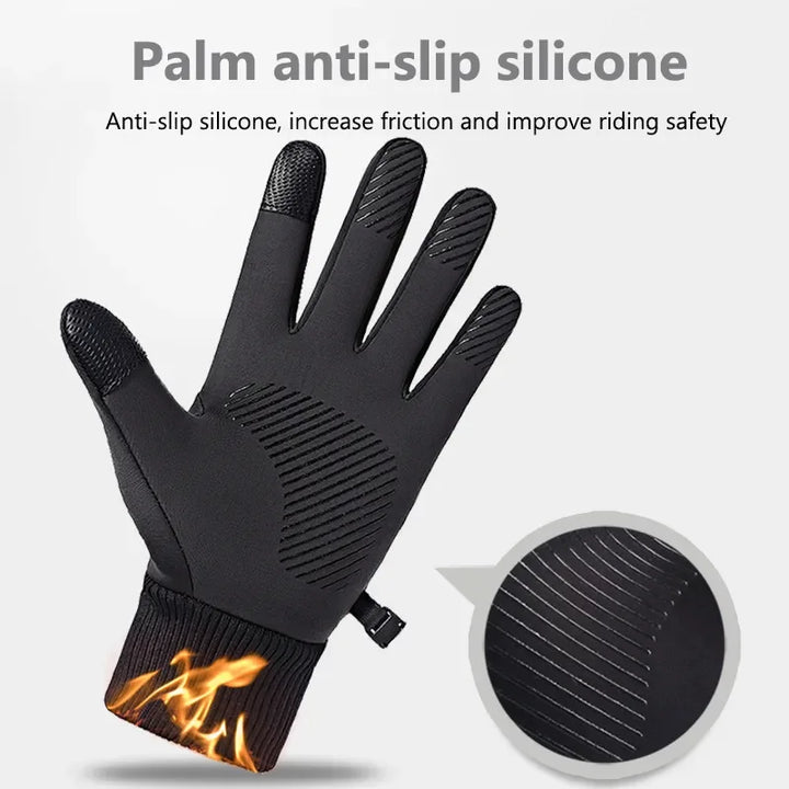 Warm Waterproof Fleece Gloves for Outdoor Sports