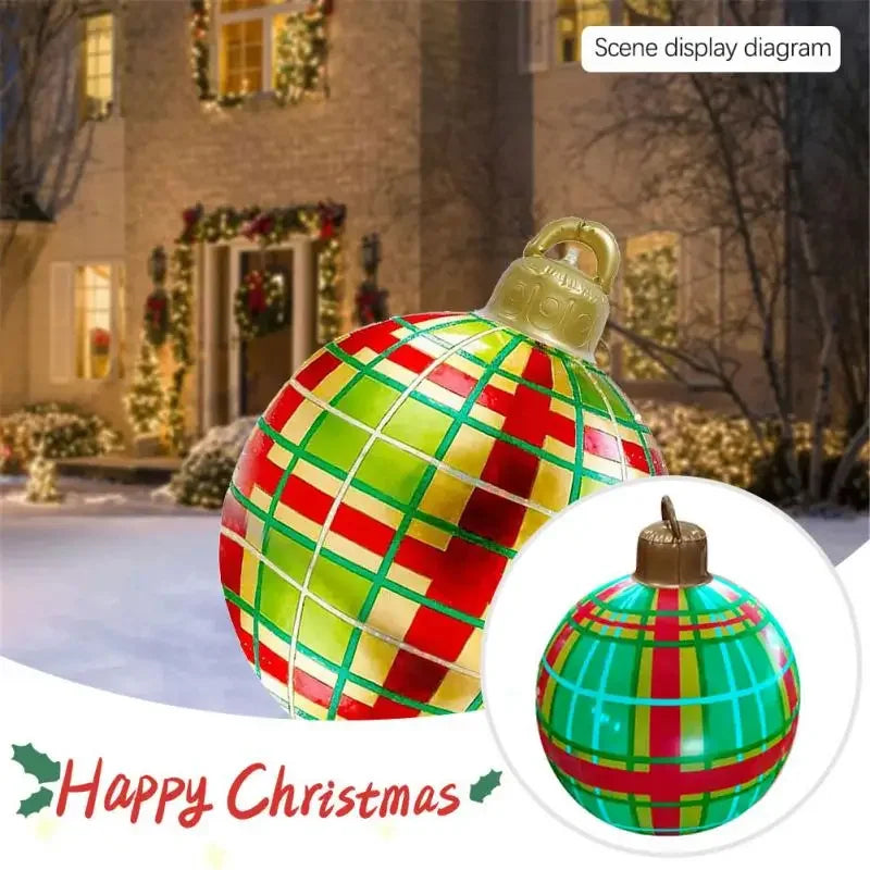 FestiveGlow Giant Outdoor Inflatable Christmas Ball