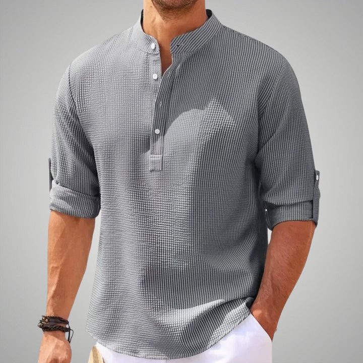 George™ - Men's Shirt with Half Sleeves without Collar