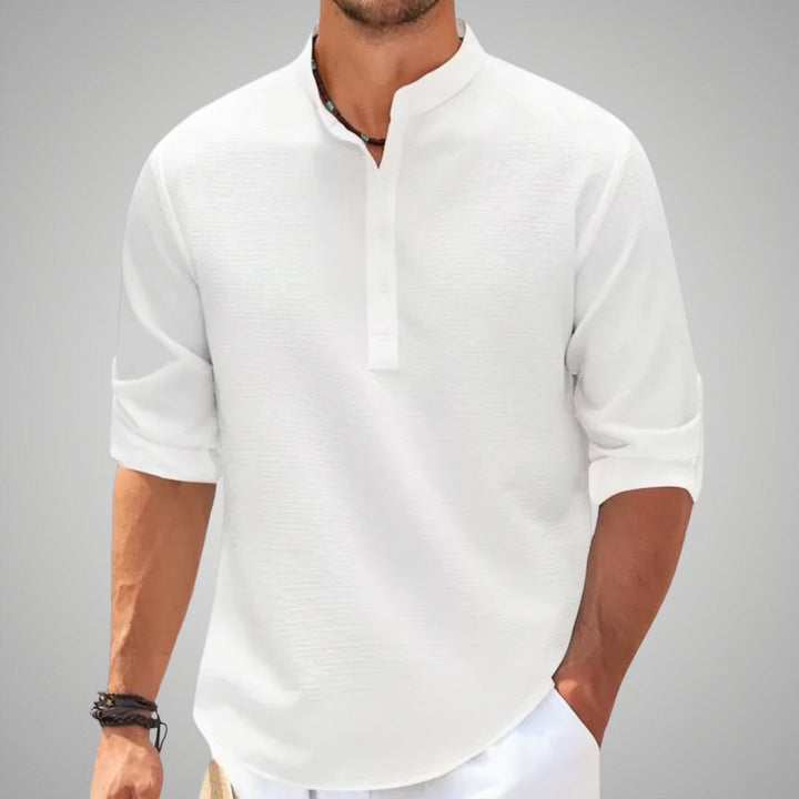 George™ - Men's Shirt with Half Sleeves without Collar