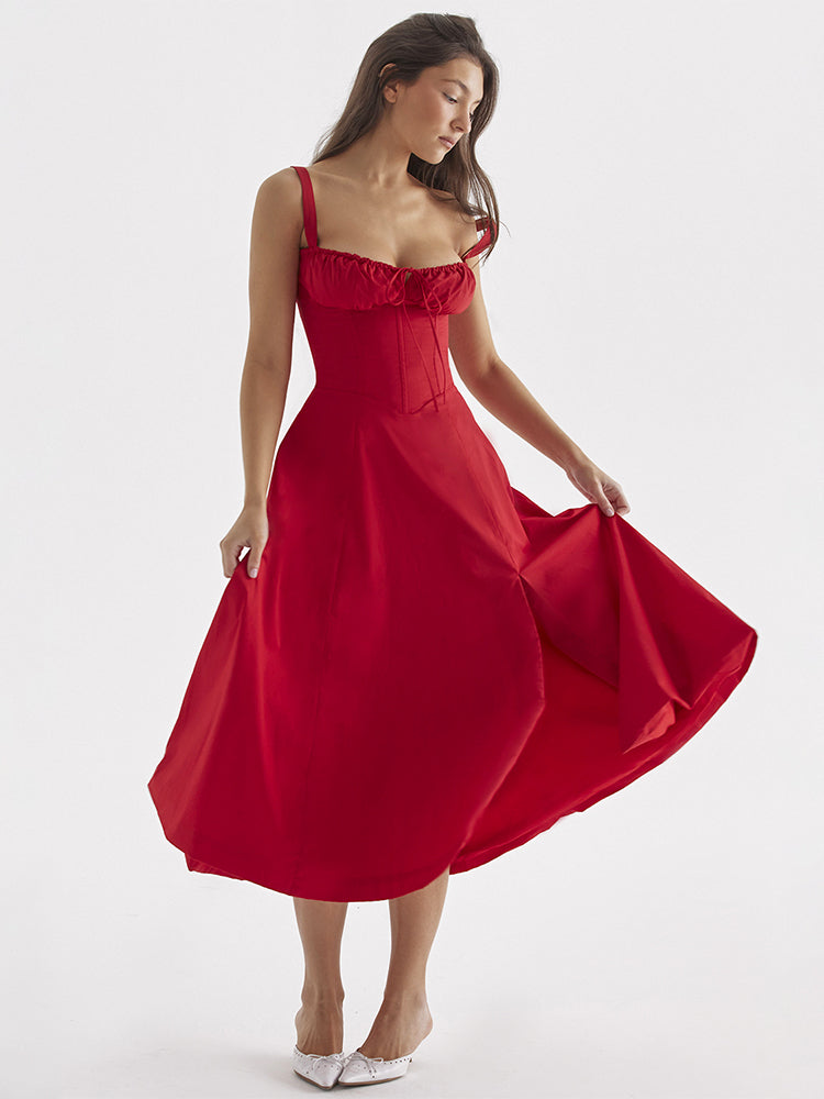 Hilarie™ - New Fashion Midriff Waist Long Dress