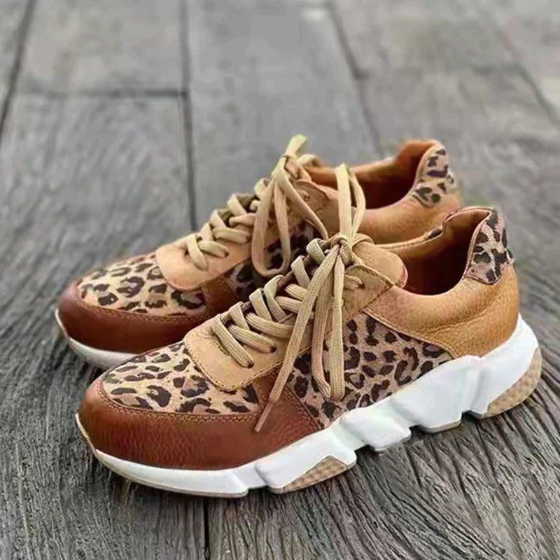 Leah™ - Leopard Print Sneakers