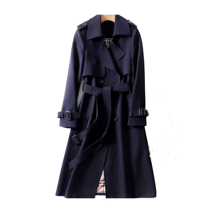 Estela™-| Ladies Trench Coat with Double Button Placket